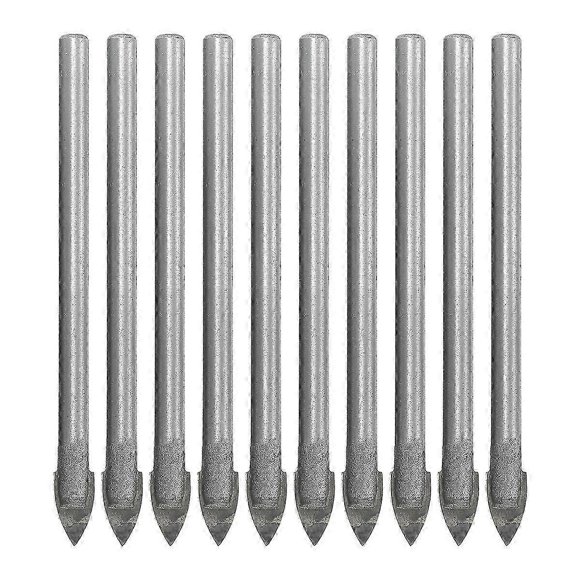 10 Pcs Diamond Drill Bit Tile Glass Drill Masonry Drill Bit Set Triangle Glass Drill Glass Drill Bit Ceramic Tile Drill Bits--