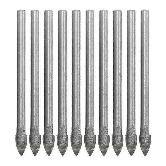 10 Pcs Diamond Drill Bit Tile Glass Drill Masonry Drill Bit Set Triangle Glass Drill Glass Drill Bit Ceramic Tile Drill Bits--