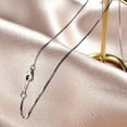 thumbnail image 2 of AllenCOCO 0.8mm Sterling Silver Chain Necklace Thin Italian Box Chain Silver Rope Necklace with Lobster Clasp, Perfect Replacement for Pendant 18 Inch, 2 of 7