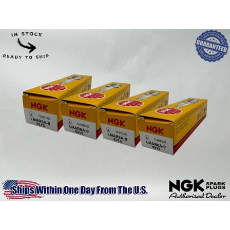 NGK Genuine OEM Authentic Spark Plugs LMAR8A-9 - 4 PACK