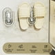 thumbnail image 4 of Portazapatillas telescópico - Organizador de ducha montado en la pared, 4 paquetes de plástico ABS, negro/plateado, ajustable para baño, cocina y salón, 4 of 7