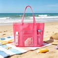 thumbnail image 6 of Giftesty 12.99x18.1" Large Capacity Women Beach Tote Bag, Portable Summer Handbag for Travel, Pool, Picnic, Shopping, 6 of 6