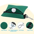 thumbnail image 3 of Uxcell Zipper Golf Tee Pouch 6.7 x 5.5 Inch, Valuables Golf Tee Bag Accessories with Clip, Dark Green/Red 2 Pack, 3 of 6