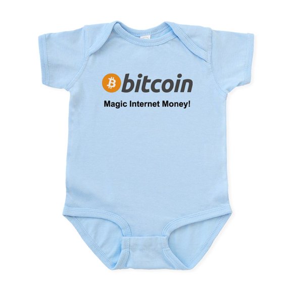 CafePress - Bitcoin: Magic Internet Money! Body Suit - Baby Light Bodysuit, Size Newborn - 24 Months