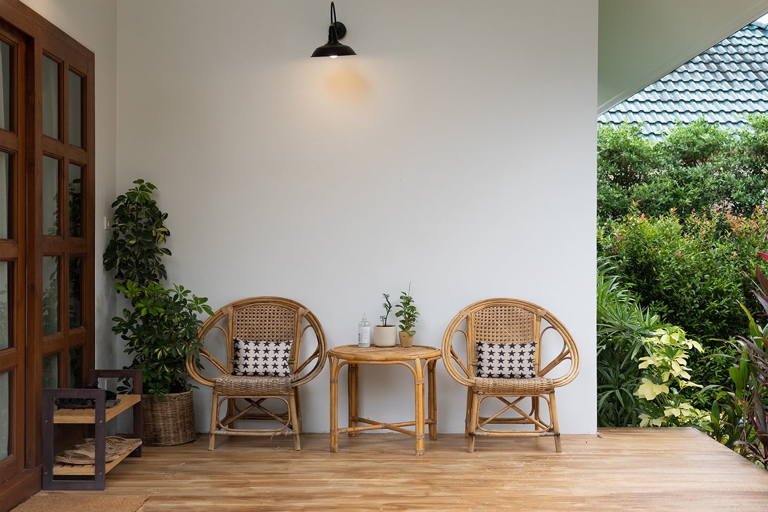 14" x 20" Simply Daisy Stars Indoor/Outdoor Pillow, Blue Qty 1