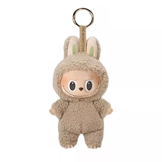 Labubu Popular Characters Plush,The 2025 New Doll With Keyhole Design Is An Ideal Gift For Children And Adults(Light Brown)