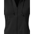 thumbnail image 6 of J. METHOD Women's 2 Piece Outfit Casual Basic French Terry Zip Up Hoodie and Sweatpants Sweatsuit Tracksuit Set NEWTS01 Black 1X, 6 of 6