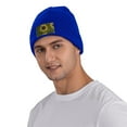 thumbnail image 5 of ZICANCN Sunflower Floral Blooming Flower Knit Beanie Hat, Winter Cap Soft Warm Classic Hats for Men Women, Blue, 5 of 8