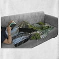 thumbnail image 6 of United States Soft Flannel Fleece Blanket, Downtown Chicago Illinois Finance Business Center Lake Michigan Avenue Bridge, Cozy Plush for Indoor and Outdoor Use, 50" x 70", Multicolor, by Ambesonne, 6 of 6