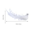 thumbnail image 2 of 12pcs Simulation Pigeon Décor Plume Pigeon Ornement Simulation Oiseau Modèle, 2 of 7