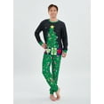 thumbnail image 5 of Co.MMehjri Family Matching Christmas Pajamas, Baby Romper/Christmas Tree Snowflake Print Long Sleeve Tops Pants Sleepwear Set, 5 of 9