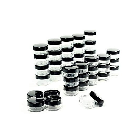 50 Pieces 5 Gram/5ML Plastic Makeup Cosmetic Lotion Cream Sample Jar
