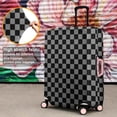 thumbnail image 4 of Gray and Black Checkered Pattern Luggage Cover Fashion Suitcase Cover Baggage Covers Fit 25-28 Inch Luggage (Go Travel), 4 of 5