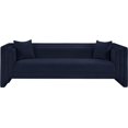 thumbnail image 3 of Meridian Furniture Everett Navy Chenille Fabric Upholstered Sofa, 3 of 15