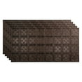 thumbnail image 1 of FASÄDE Traditional 10 Decorative Vinyl 2ft x 4ft Glue Up Ceiling Panel in Smoked Pewter(5 Pack), 1 of 5