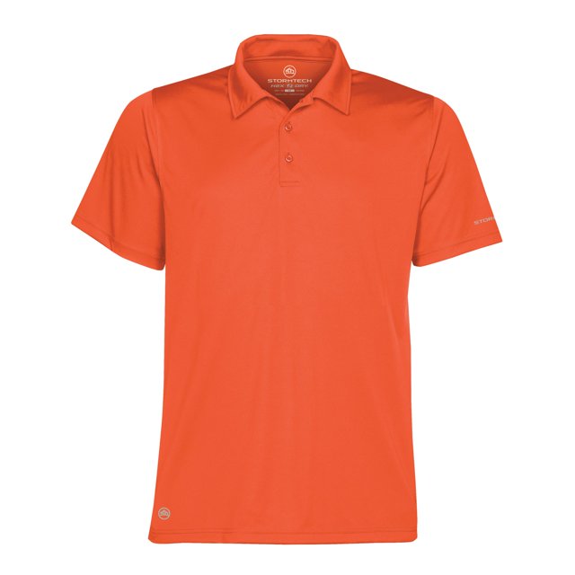 Stormtech - Polo de manga corta trasnpirable para hombre/caballero Modelo Performance (Naranja)