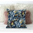 thumbnail image 3 of 18" Blue Yellow Springtime Suede Throw Pillow, 3 of 3