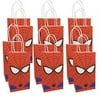 Spiderman Goodie Gift Bags Made of Paper for Kids Boys Superhero Themed Birthday Party Set of 12