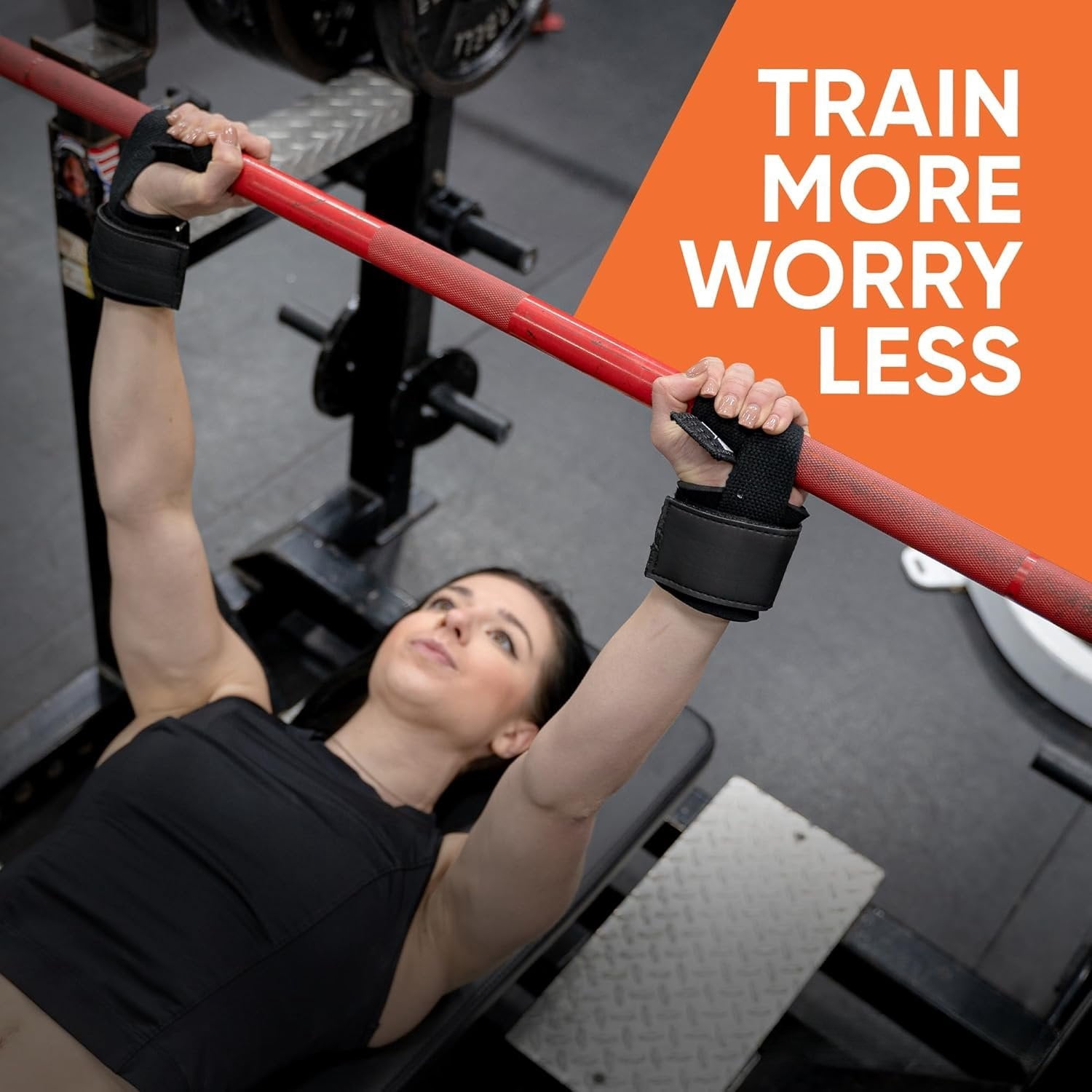 A pair + mesh bag Weight Lifting Straps  Long Wrist Straps for Weightlifting - Padded Neoprene Lifting Straps Gym with Non Slip  Grip Men and Women - Weightlifting Wrist Straps