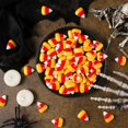 thumbnail image 5 of 150 piezas de caramelos de maíz de resina lindos de Halloween, adornos de caramelos de maíz falsos artificiales, adornos de fondo plano falsos, 5 of 5