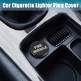 thumbnail image 3 of Unique Bargains Cigarette Lighter Plug Cover Dustproof Cigarette Lighter Socket Cover Cap Universal for Car Truck SUV with 12V Accessory plugs Black (Set of 2), 3 of 7