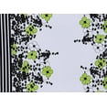 thumbnail image 2 of Zelouf Non Stretch Poplin Print  , Sewing, DIY, Crafts Fabric by the Yard, 179 Wht/lime, 3 Yard, 2 of 2
