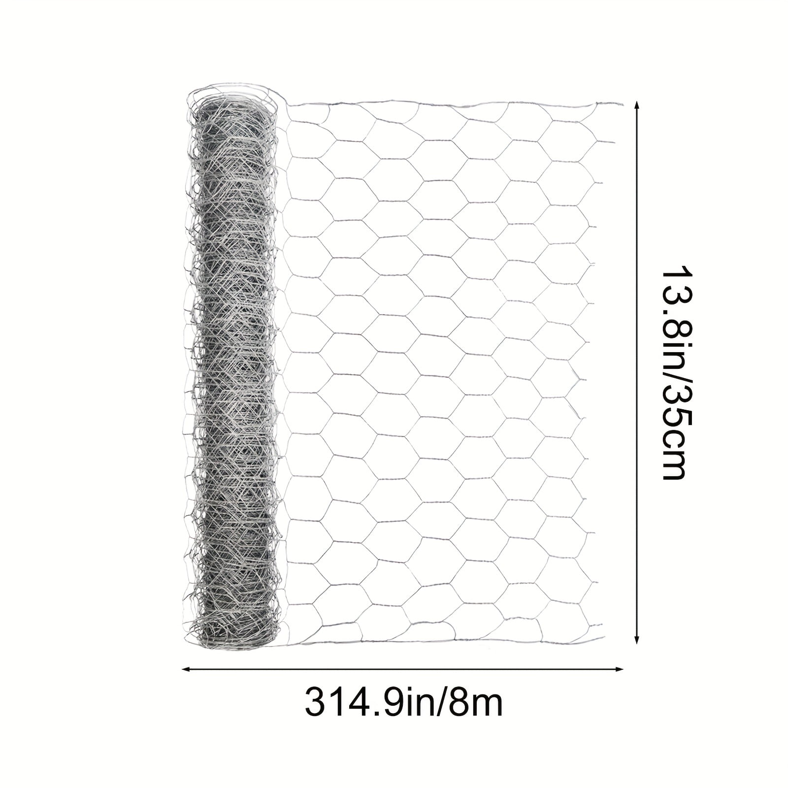 1 Pack, Premium Heavy-Duty Chicken Wire Netting - 13.7 In X 315 In Garden Fence for Poultry, Rabbits, and Pets - Durable 1 Inch Mesh Poultry Netting Fence for Animal Barrier, Crafts