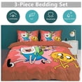 thumbnail image 5 of Animation Adventure Time 3 Pieces Bedding Set Double Sided Printing Soft Comforter Sets Decor Bedroom Gifts With 1 Duvet Cover 2 Pillowcases, 5 of 8