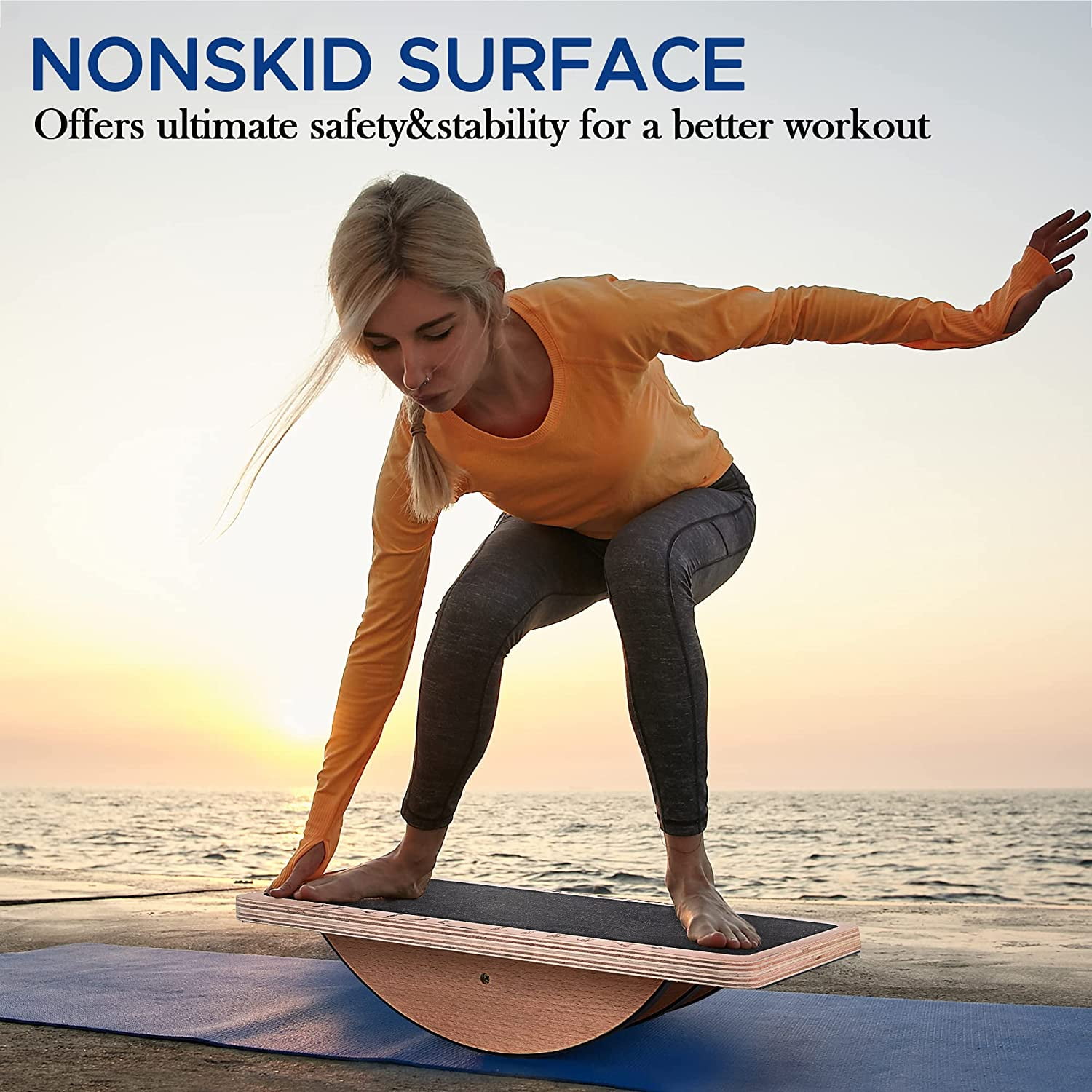PACEARTH Balance Board Wooden Rocker Board for Sri Lanka | Ubuy