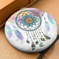 thumbnail image 2 of Round Meditation Cushion, 22" Dutch Velvet Floor Pillow with PP Cotton Filling for Yoga, Zen, Reading, and Floor Seating, Boho Print, 2 of 5