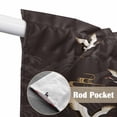 thumbnail image 4 of Japanese Style Swag Valances for Windows, Kitchen Curtains 36 Inch Length 2 Panels Set, Vintage Cranes Ocean Wave Black Grey Short Curtains for Small Windows Rod Pocket Cafe Curtains Drapes 28"x36", 4 of 8