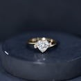 thumbnail image 6 of Rosec Jewels Lab Grown Diamond Promise Engagement Ring 1 ct - Ef-Vs Quality Certified Heart Bypass Ring, 18K Yellow Gold, US 10.00, 6 of 8