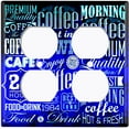 thumbnail image 4 of Metal Light Switch Plate Cover Cafe Diner Coffee Sign Blue COF034, 4 of 13