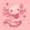 Axolotl 12, variant on Erosebridal Cartoon Sea Axolotl Twin Quilt Set for Girls, Kawaii Love Heart Twin Coverlet Set, 2 Pieces