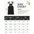 thumbnail image 7 of Happy Cherry Sleeveless Jumpsuit for Kids Casual Spaghetti Strap Romper Girls Summer Cotton Overalls Short Pants with Pockets 11-12 Years, 7 of 7