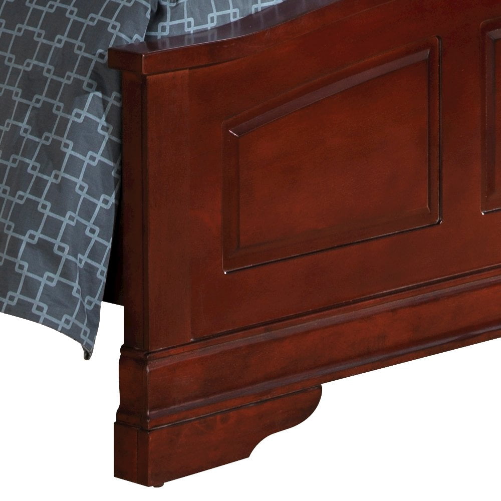 Glory Furniture Louis Phillipe Queen Bed in Cherry Color