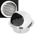 thumbnail image 4 of Couvercle de Ventilation pour Grille Ronde, Design Hémisphérique en Acier Inoxydable, Évent Rond Imperméable pour Sécheuse, Capots Extracteurs 150mm/5.9 Po, 4 of 8