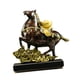 thumbnail image 3 of Escultura de caballo, adorno de mesa, centro de mesa de resina, artesanía, figura Feng Shui Vistoso, 3 of 8
