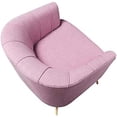 thumbnail image 3 of Furniture of America Elvie Fabric Accent Chair in Pink Lillac, 3 of 5