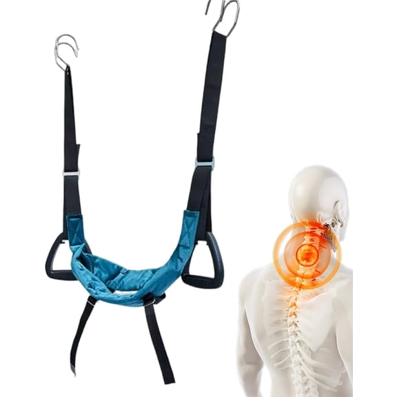 Cervical Neck Traction Device, Neck Stretcher Tool, Ergonomic Design | Portable Neck Stretcher, Cervical Spine Relief, Adjustable Tension, Neck Traction Strap For Neck Fatigue Relief For Adults