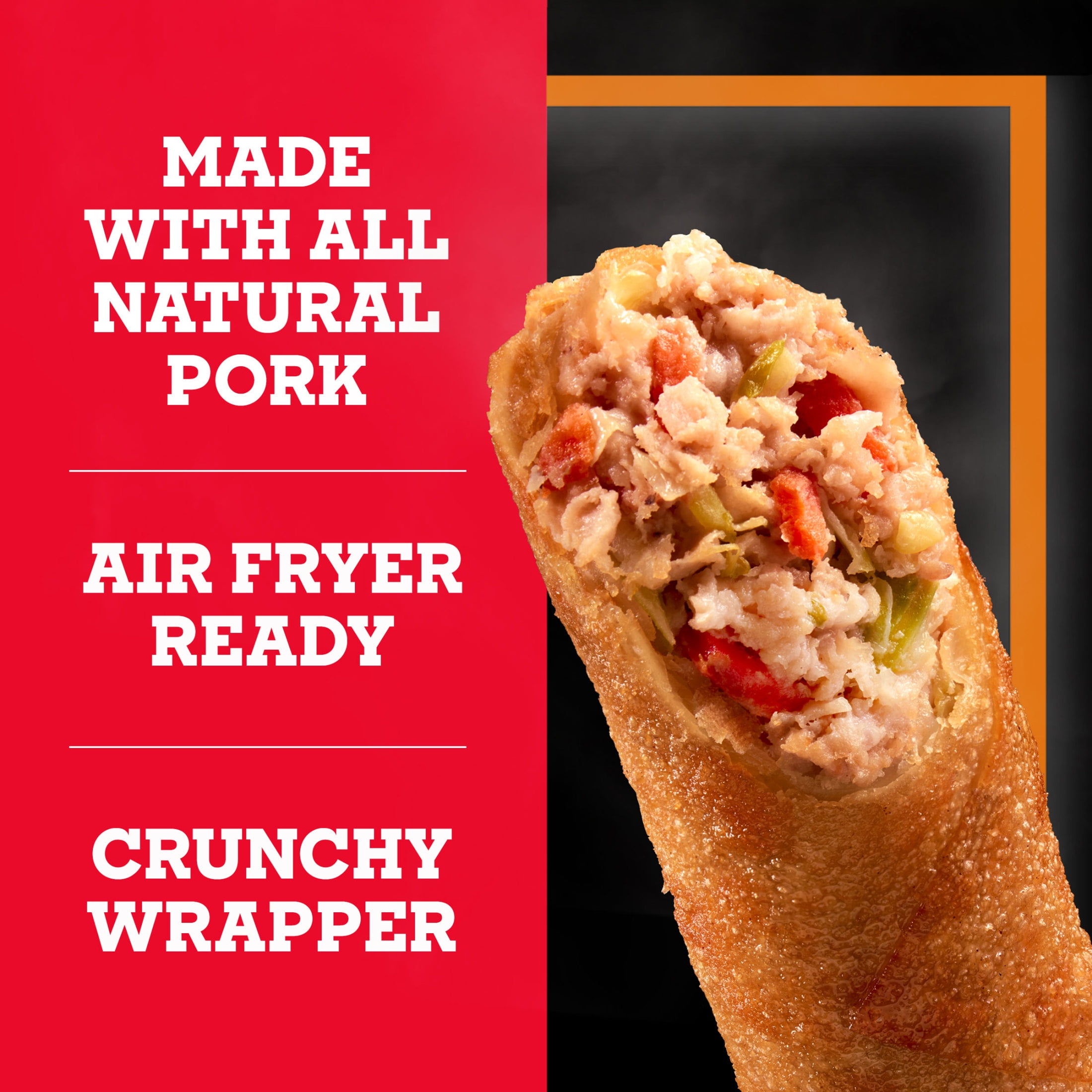 Pagoda Frozen Crunchy Crispy Pork Egg Rolls, 22.0 oz