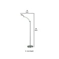 thumbnail image 5 of Benzara BM240879 Floor Lamp with Metal Tube Design Body & Adjustable Head, Silver, 5 of 5