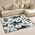 thumbnail image 3 of Sharks Anchors Area Rug Washable 72 x 48 Floor Carpet Mat Non Slip for Bedroom Living Room Kids Room Home Decor, 3 of 7