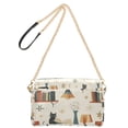 thumbnail image 2 of FORMRS Women Crossbody Purse with Chain Strap Vegan Leather Shoulder Handbag, Cats Reading Pattern, 2 of 7