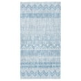 thumbnail image 4 of SAFAVIEH Courtyard Altan Geometric Indoor/Outdoor Runner Rug, Ivory/Navy, 2'3" x 6'7", 4 of 7