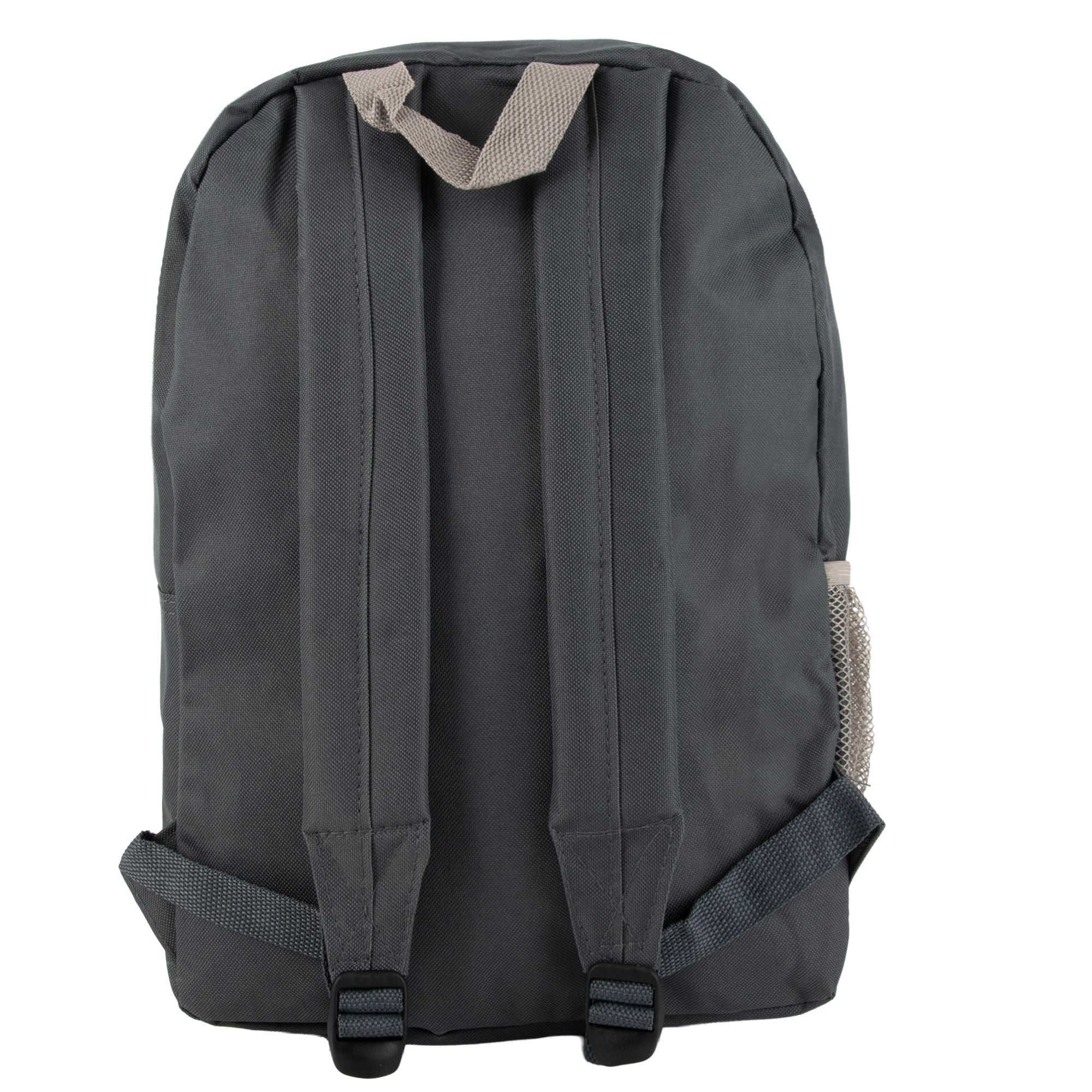 Trailmaker 17 Inch Backpacks, 24 Pack Multi Mesh Pocket with Adjustable Shoulder Straps for Travel, Commute