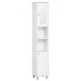 thumbnail image 1 of kleankin Armoire de Rangement Haute pour Salle de Bain avec Miroir, Armoire Tour Étroite, 1 of 10