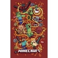 thumbnail image 2 of Women's Minecraft Group Shot  Graphic Tee Red Medium, 2 of 4
