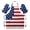 Suits Apron & Gloves, variant on adaychics Oven Mitts and Apron Set American Flag 4th of July Baking Apron with Mitts Quilted Kitchenware for BBQ