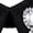 White and Black, variant on Giegxin 4 Pcs Rhinestone Fake Collar Collar for Women Embellished Detachable Collar Half Shirt Blouse False Collar